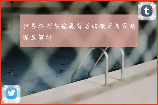 世界杯彩票输赢背后的概率与策略深度解析